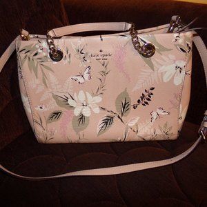 Kate Spade Women's Briar Lane Botanical Meena Leather Handbag Satchel
